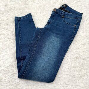 Women 1822 Skinny Jeans Medium Rise in Medium Washed Blue Size 27